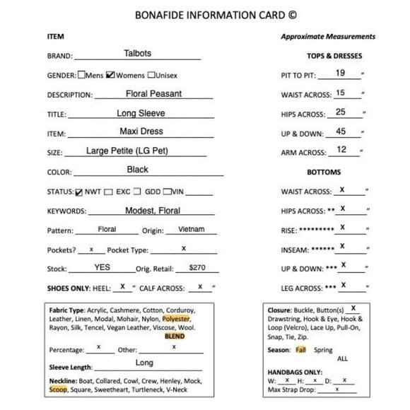 Talbots Womens Floral Peasant Long Sleeve Maxi Dress Large Petite Black FA NWT - Picture 12 of 12